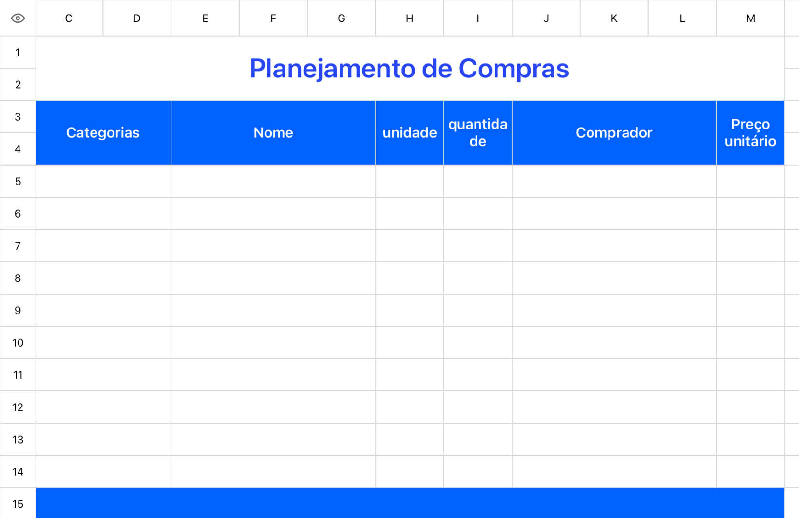 Planejamento de Compras